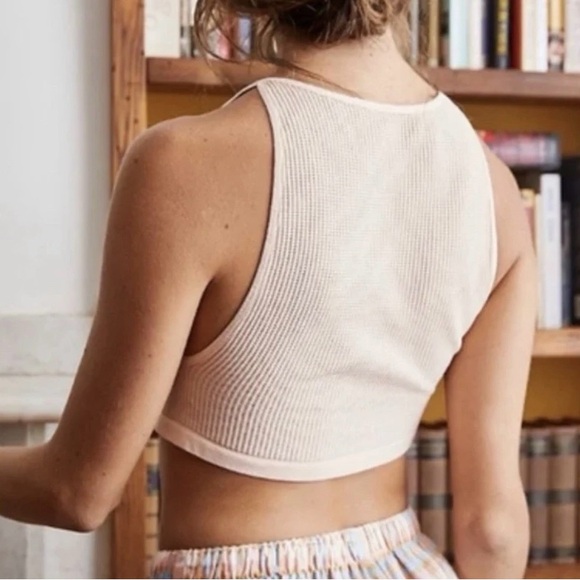 Free People Not So Basic Brami Top Burgundy Maroon Size M/L - Picture 8 of 8